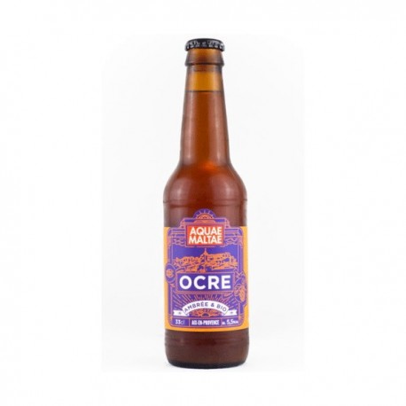 BIERE AQUAE MALTAE  OCRE AMBRÉE 33CL